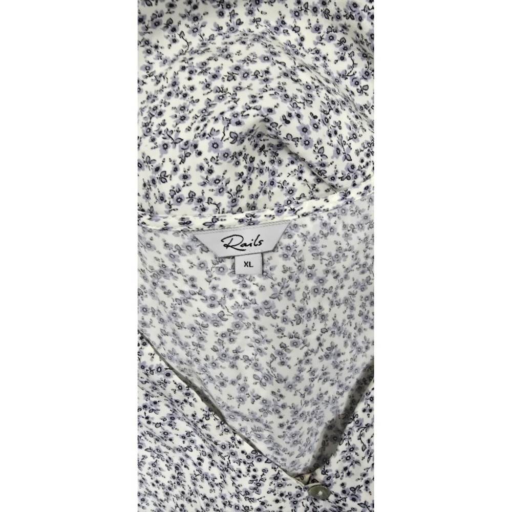 Rails women XL helena dress prairie cottagecore milkmade bloomcore floral v-neck - Picture 9 of 9